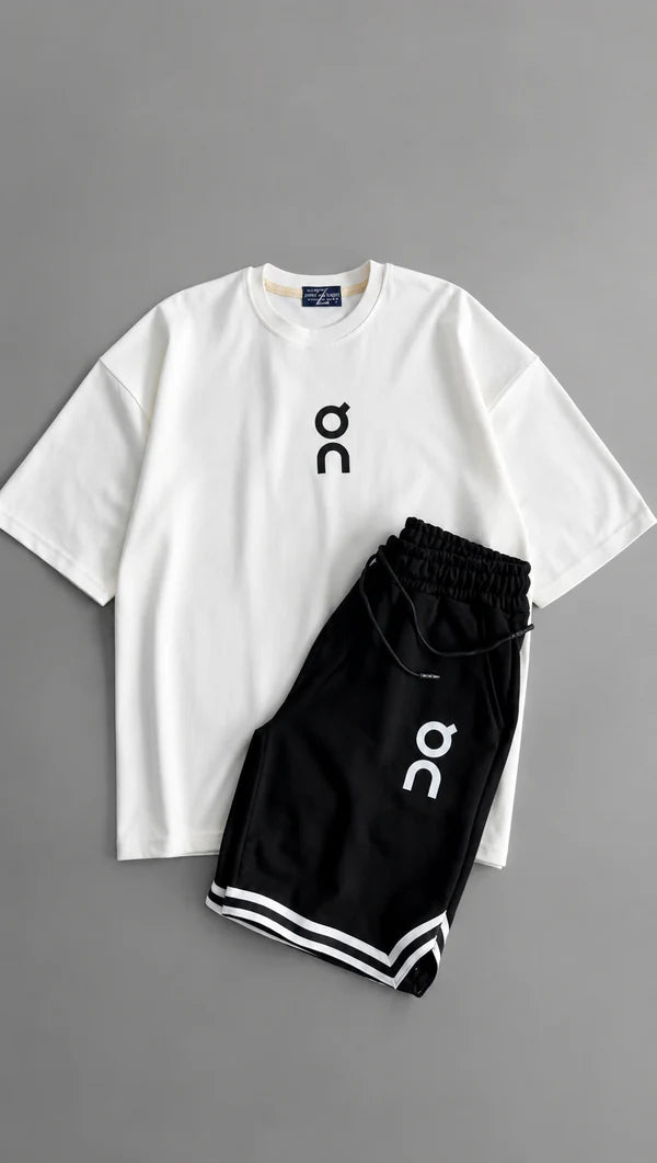 LI-107 | CHAKOORS | Aero Crest Signature Tee & Shorts Co-Ord Set