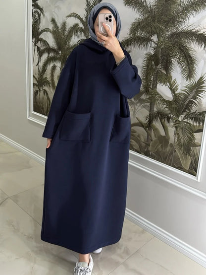 CH 606 - Everyday Modest Abaya Style Hooded Outfit - Chakoor