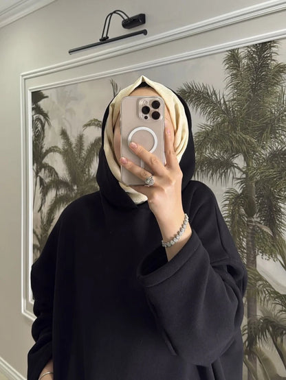 CH 606 - Everyday Modest Abaya Style Hooded Outfit - Chakoor