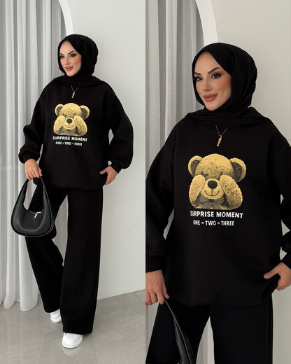 CH 593 Chakoor Puffy Chardonnay Sweat Duo Set (Winter Top & Trouser)