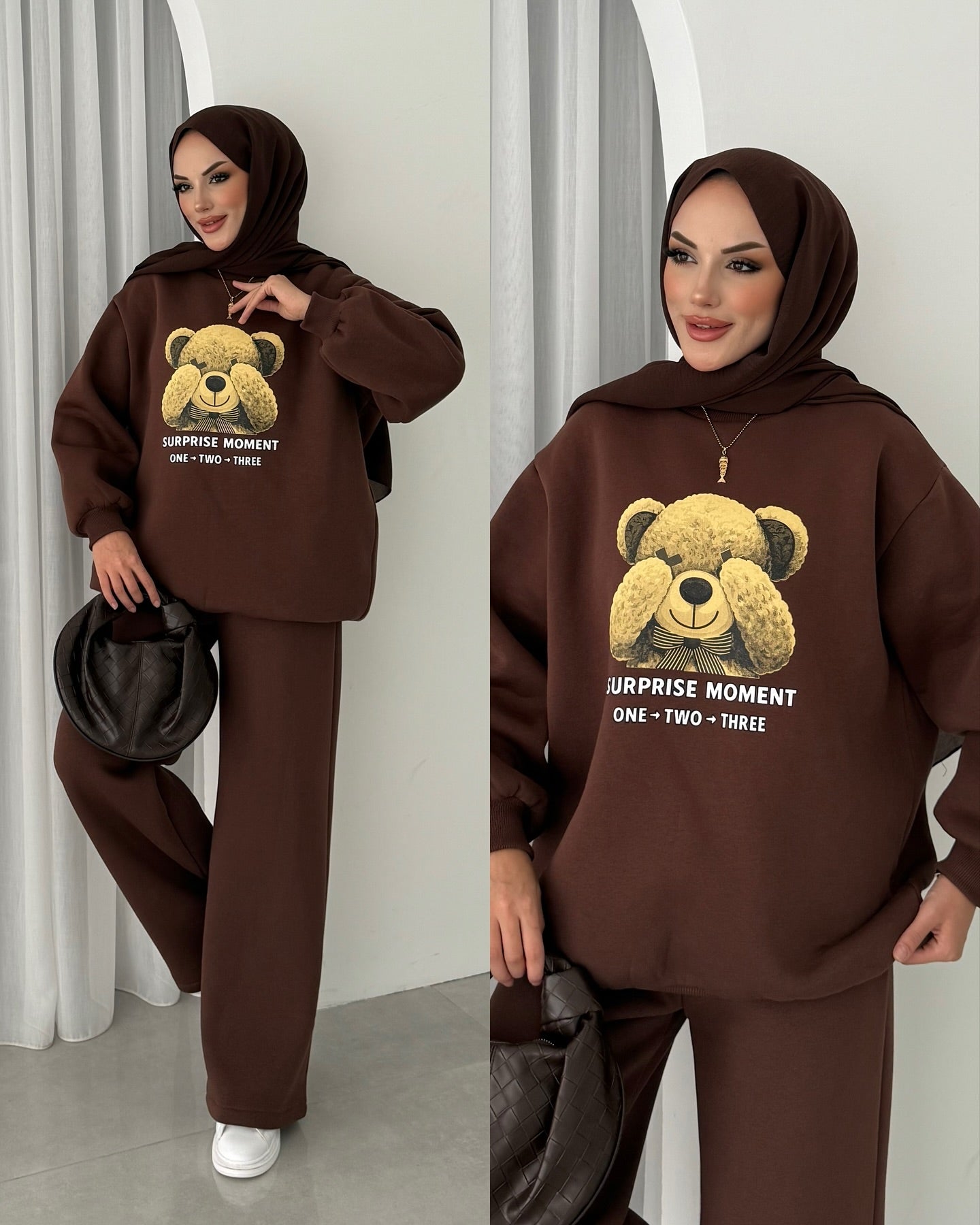 CH 593 Chakoor Puffy Chardonnay Sweat Duo Set (Winter Top & Trouser)