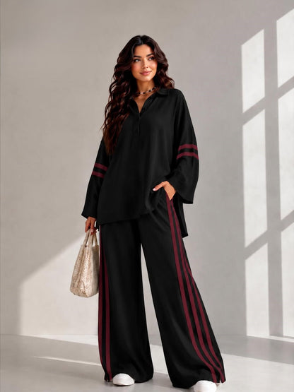 Ch 6068 Streetside Stripe Lounge Set by Chakoor