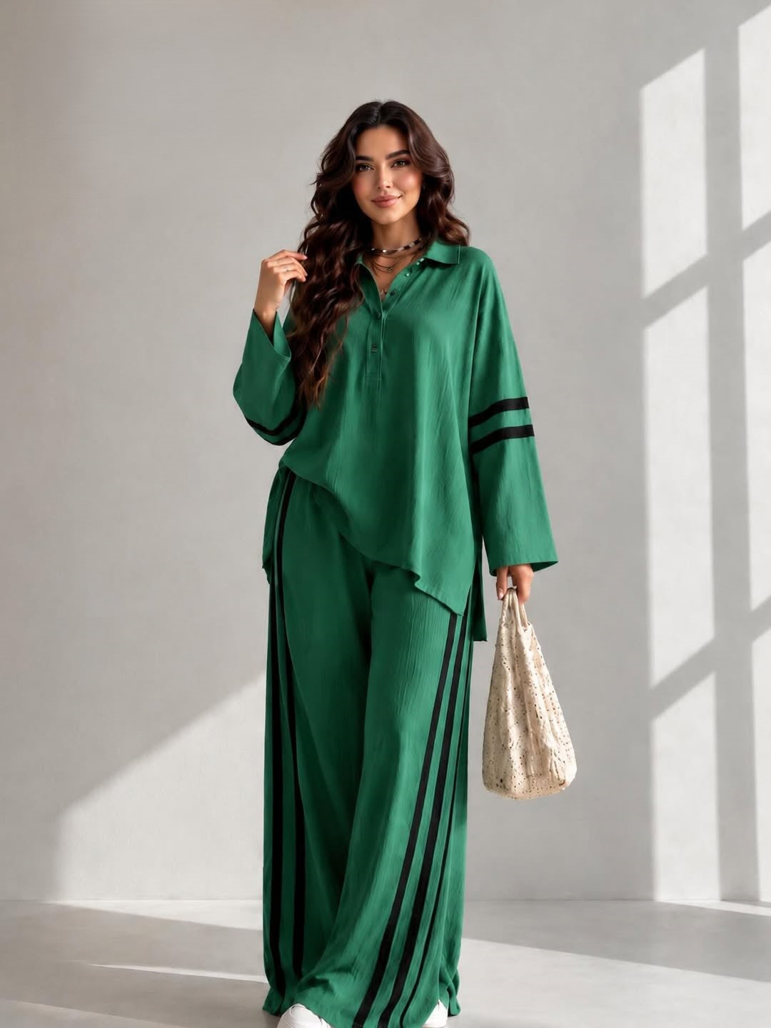 Ch 6068 Streetside Stripe Lounge Set by Chakoor