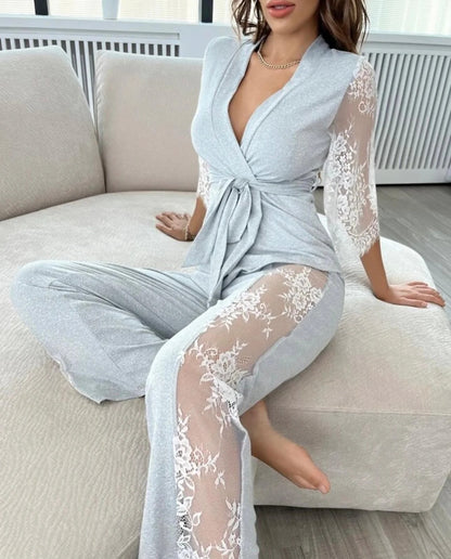 CHK # P74 Chakoor 2-Piece Silk Nighty Set