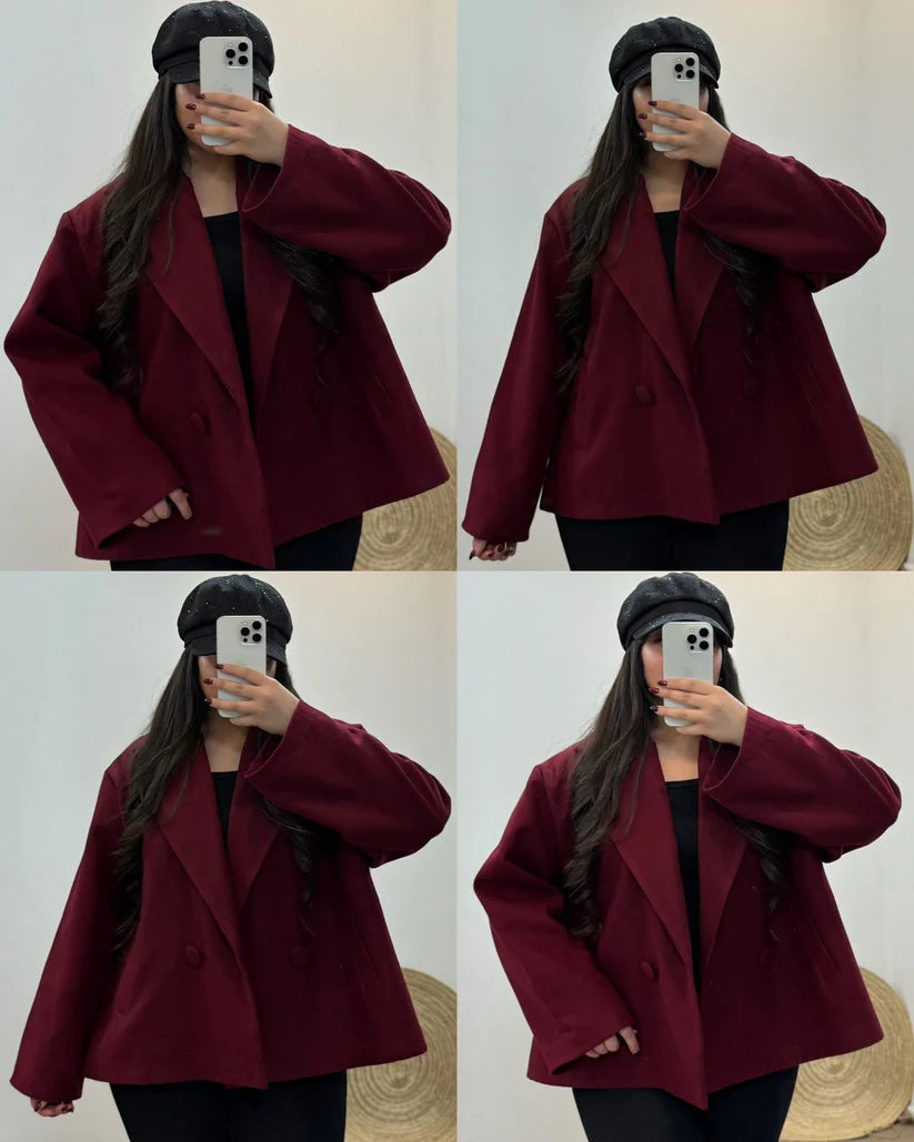 CH - 581 Heritage Double Button Fleece Coat - Chakoor