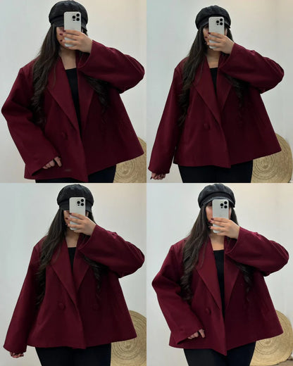 CH - 581 Heritage Double Button Fleece Coat - Chakoor