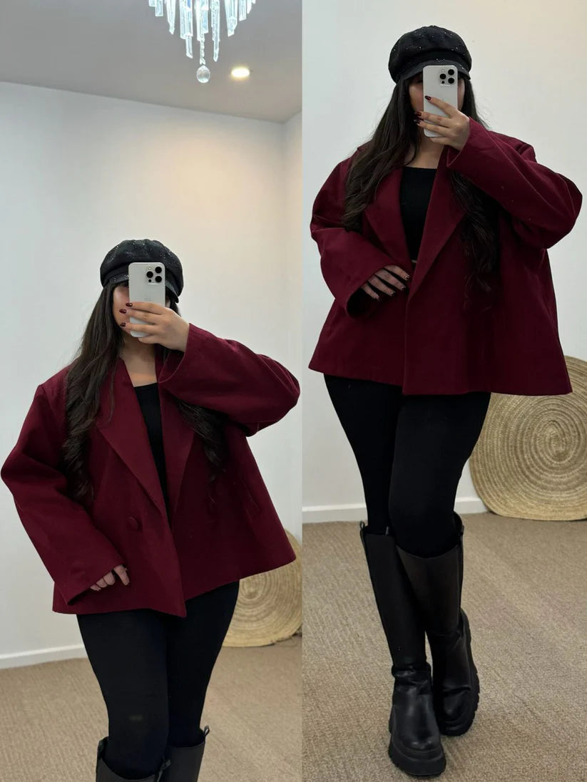 CH - 581 Heritage Double Button Fleece Coat - Chakoor