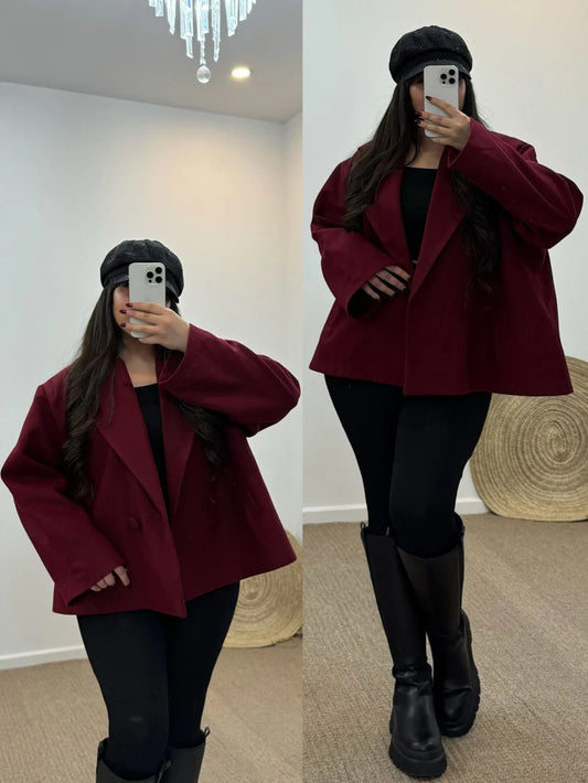 CH - 581 Heritage Double Button Fleece Coat - Chakoor