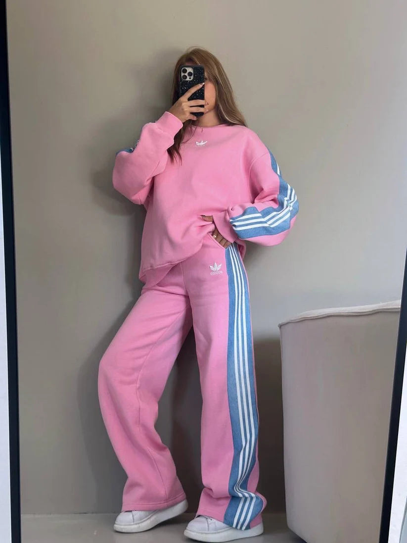 CH 615 - Side Stripe Printed Tracksuit - Chakoor
