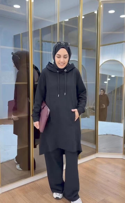 Ch # 620 - Women’s Two-Piece travelling Casual  Winter Fleece Outfit