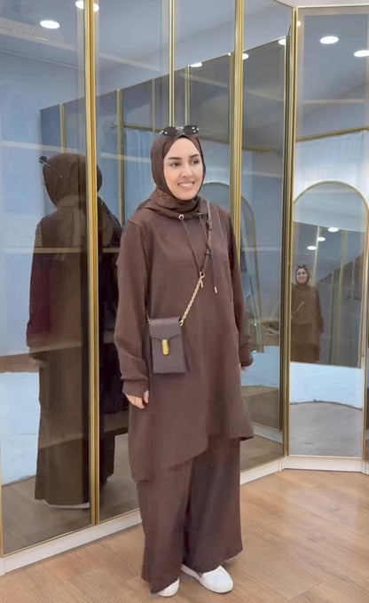 Ch # 620 - Women’s Two-Piece travelling Casual  Winter Fleece Outfit