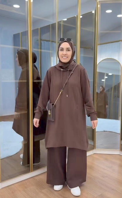 Ch # 620 - Women’s Two-Piece travelling Casual  Winter Fleece Outfit