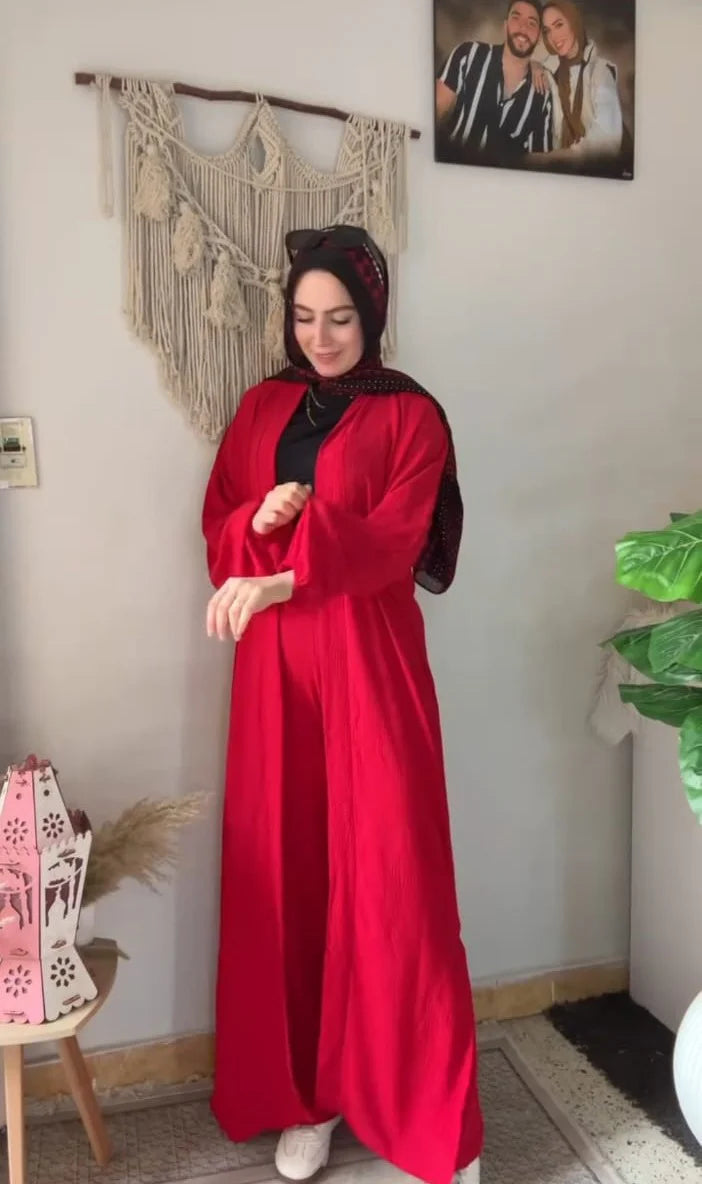 CH 630 – 2 Pcs Solid Textured Co-ord Set | Chakoor