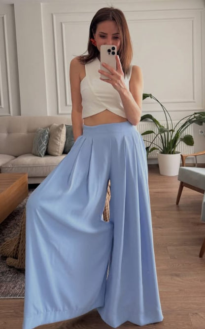CH - 6065 CHAKOORS Chic Aura Pleated Trouser