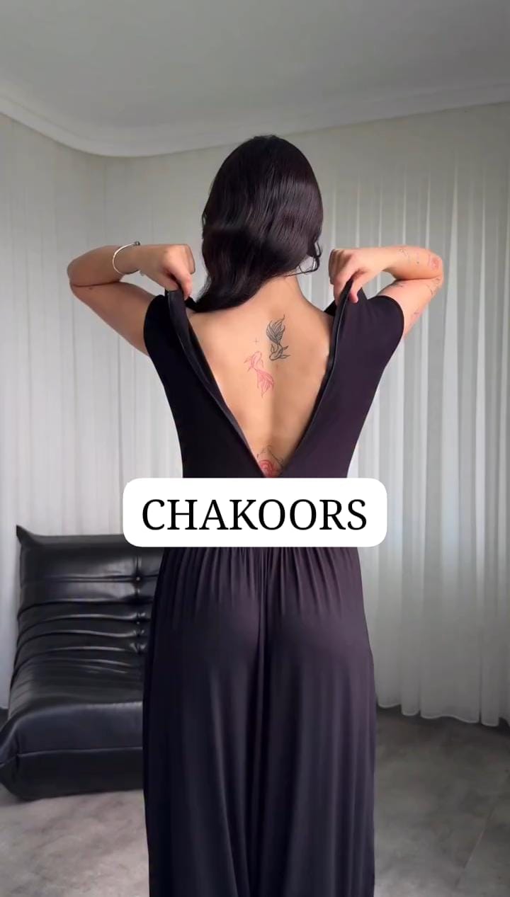 CH 6087 Chakoors Luna Backless Harem Jumpsuit