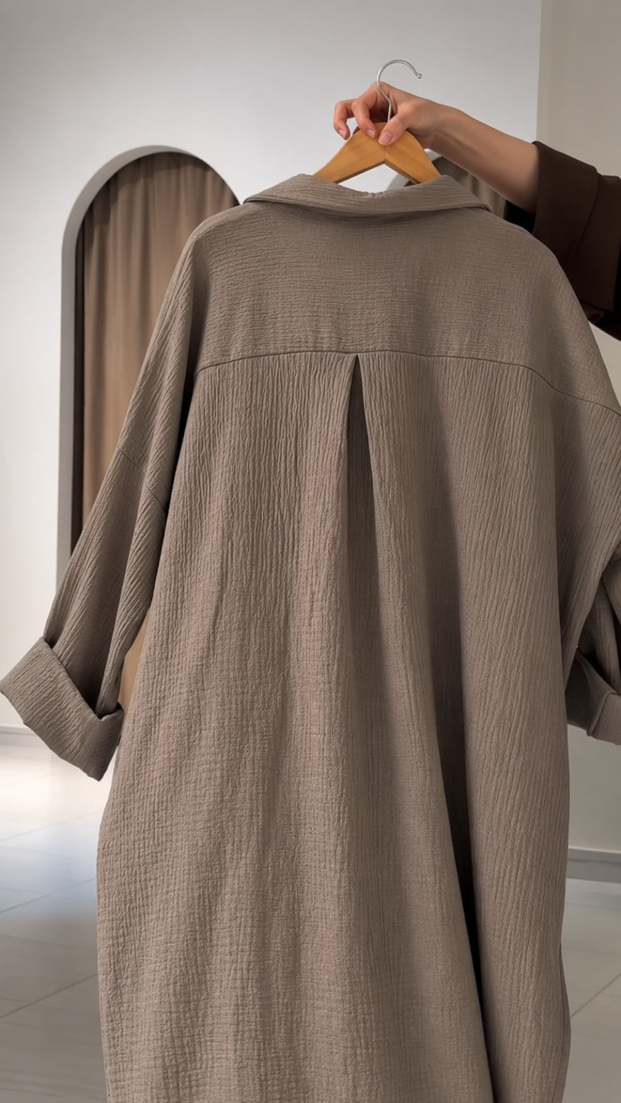 Ch 6109 Dune Drape Tunic Overseized Shirt Chakoors