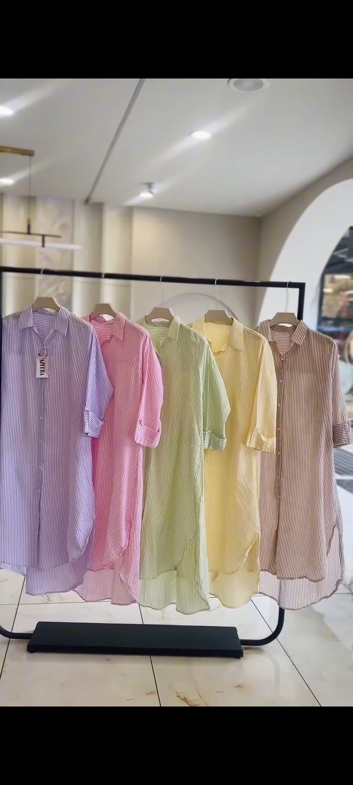 Ch 6110 Luna Stripe Long Shirt Chakoors