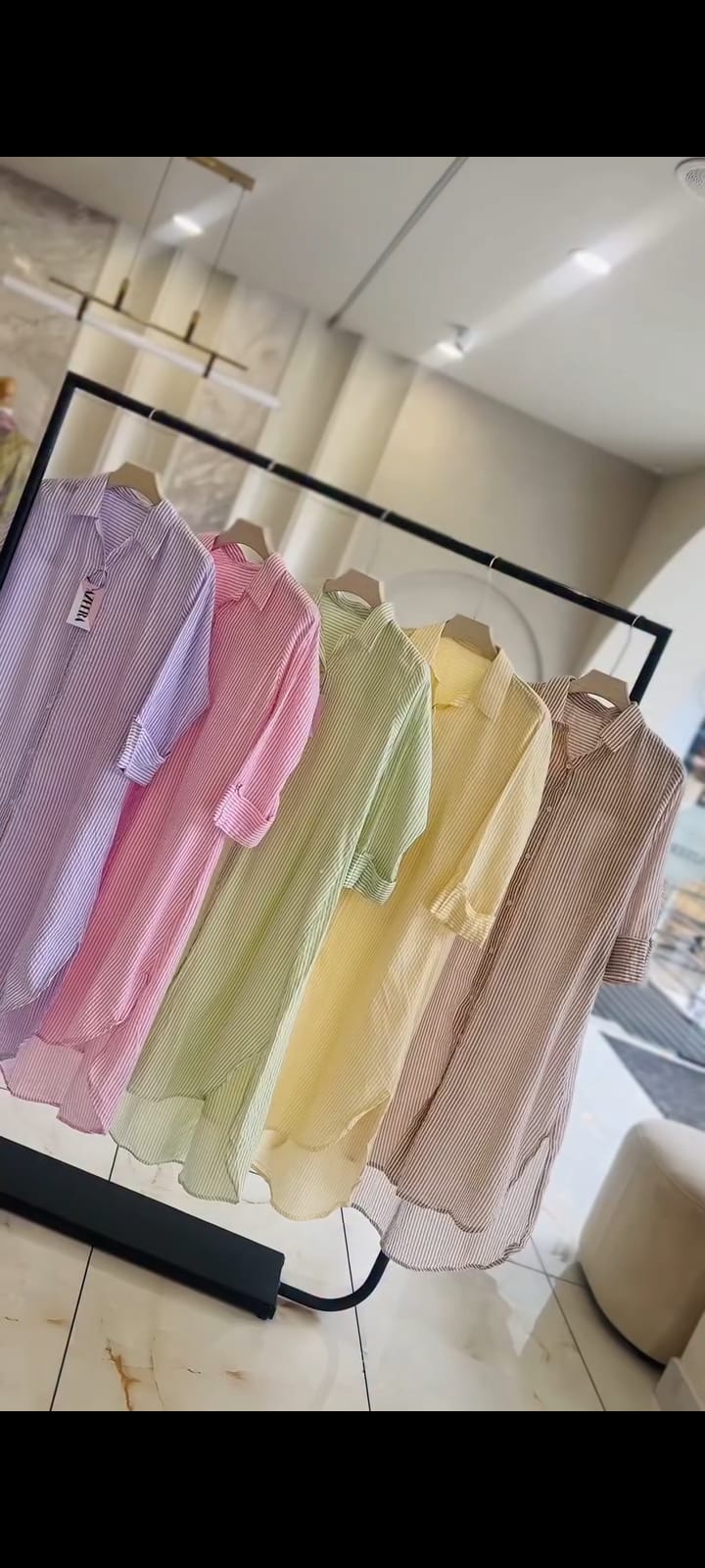 Ch 6110 Luna Stripe Long Shirt Chakoors