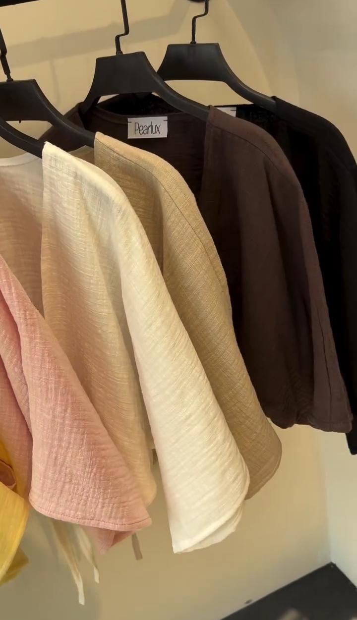CH 6118 Blush Linen-Style Shirt Chakoors