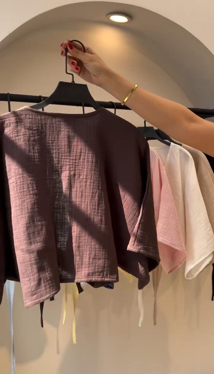 CH 6118 Blush Linen-Style Shirt Chakoors