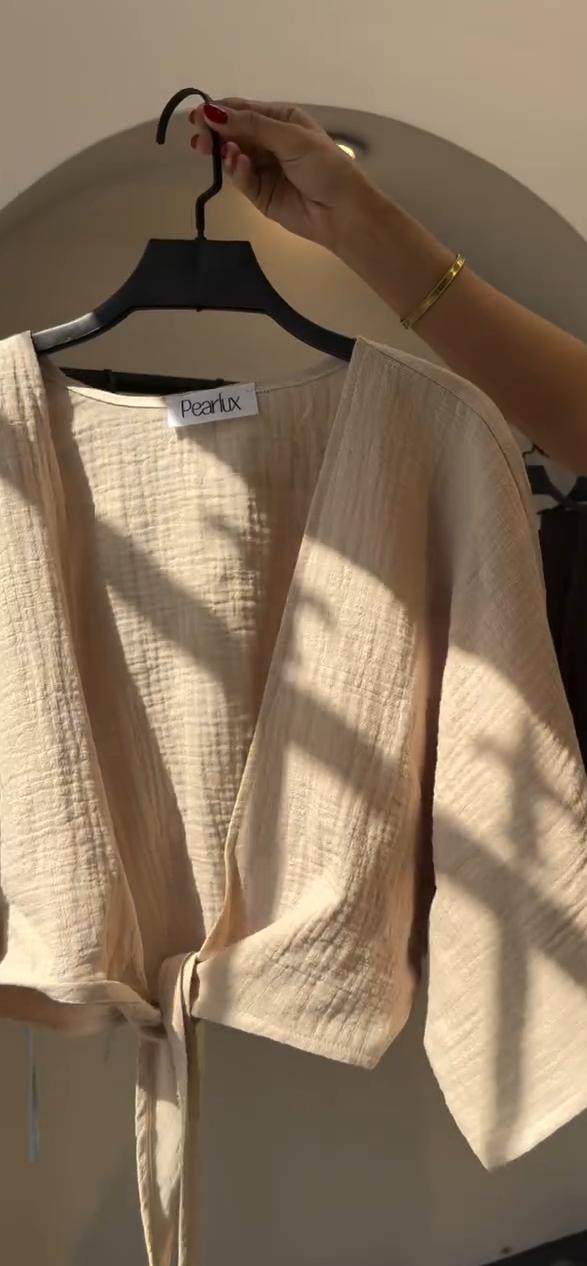 CH 6118 Blush Linen-Style Shirt Chakoors