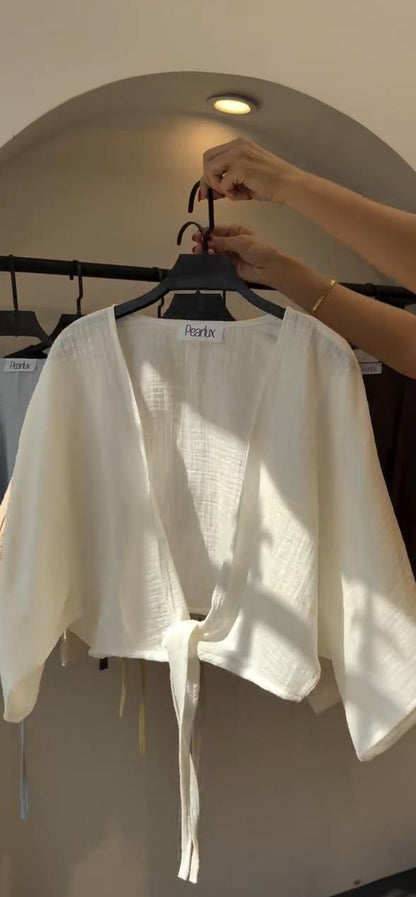 CH 6118 Blush Linen-Style Shirt Chakoors
