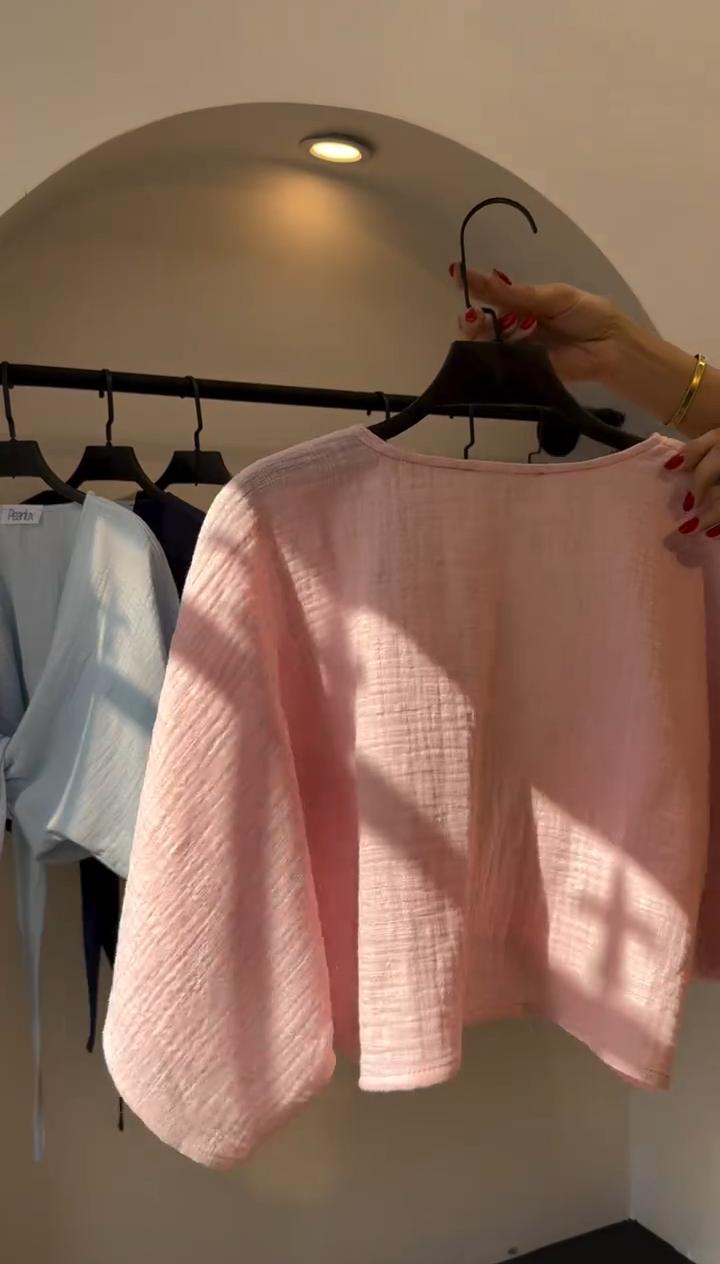 CH 6118 Blush Linen-Style Shirt Chakoors