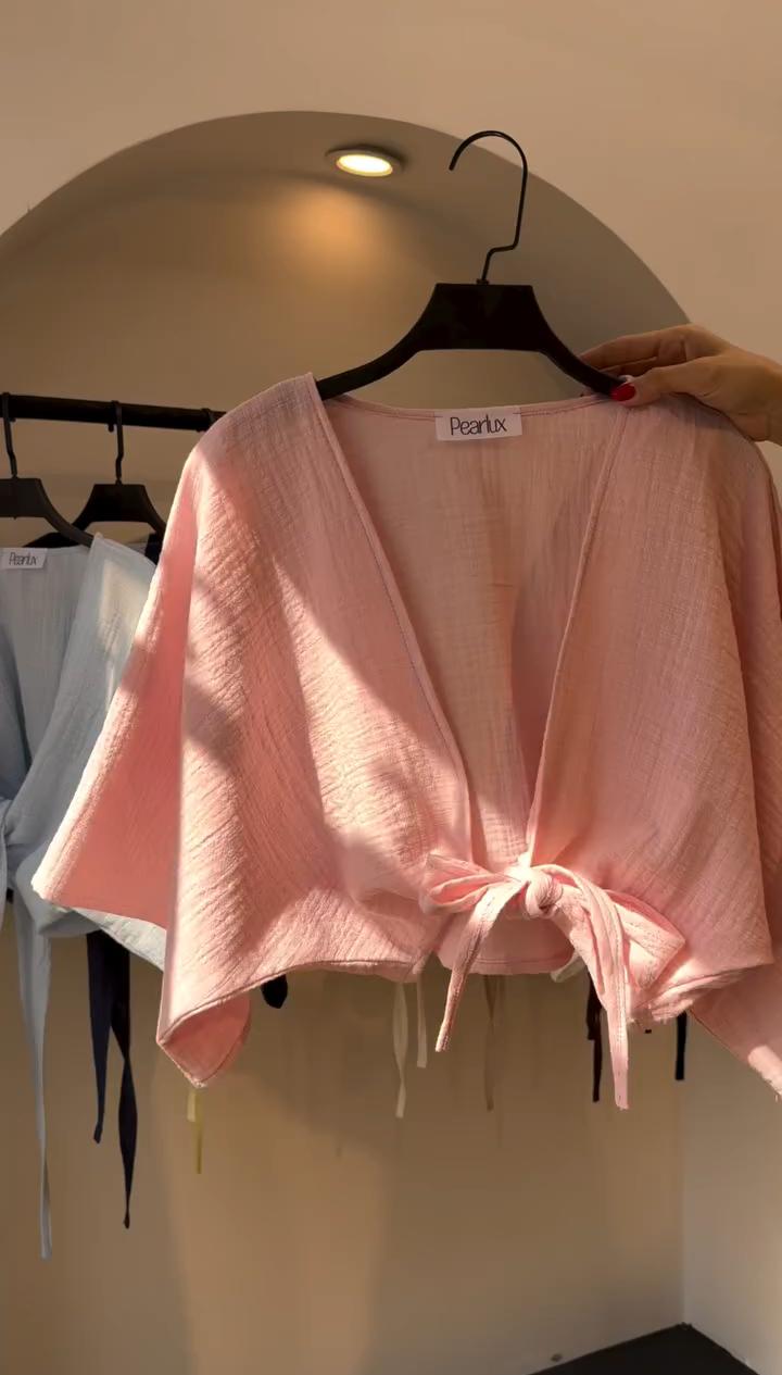 CH 6118 Blush Linen-Style Shirt Chakoors