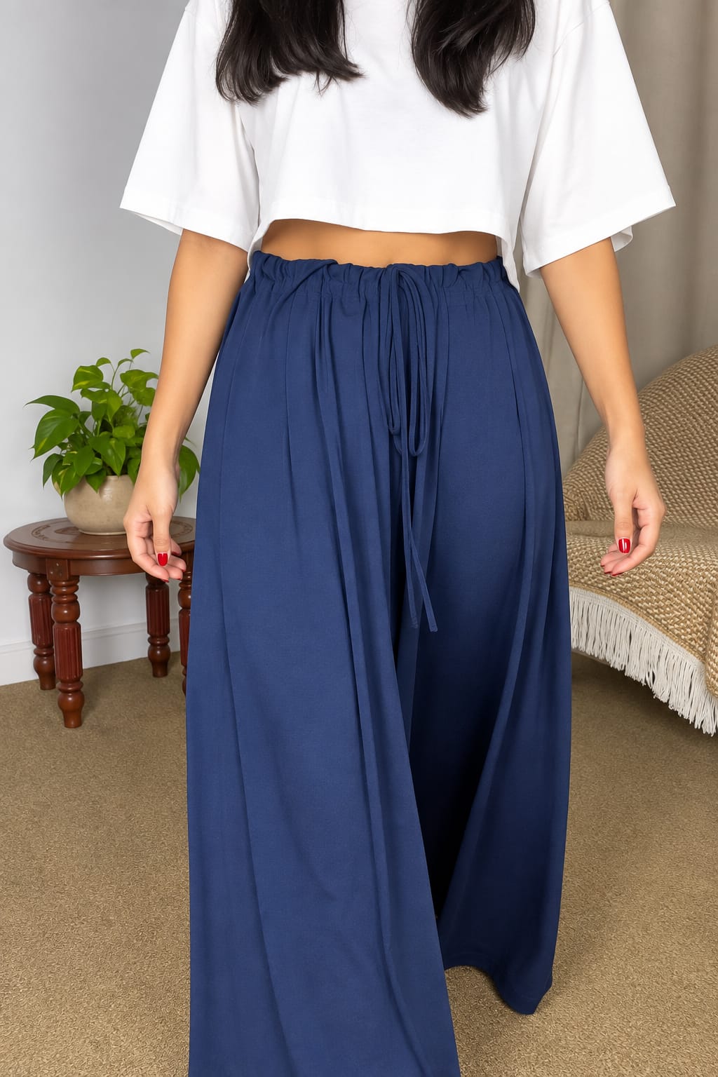 CH-6136 Chakoor Royal Flow Palazzo Trouser