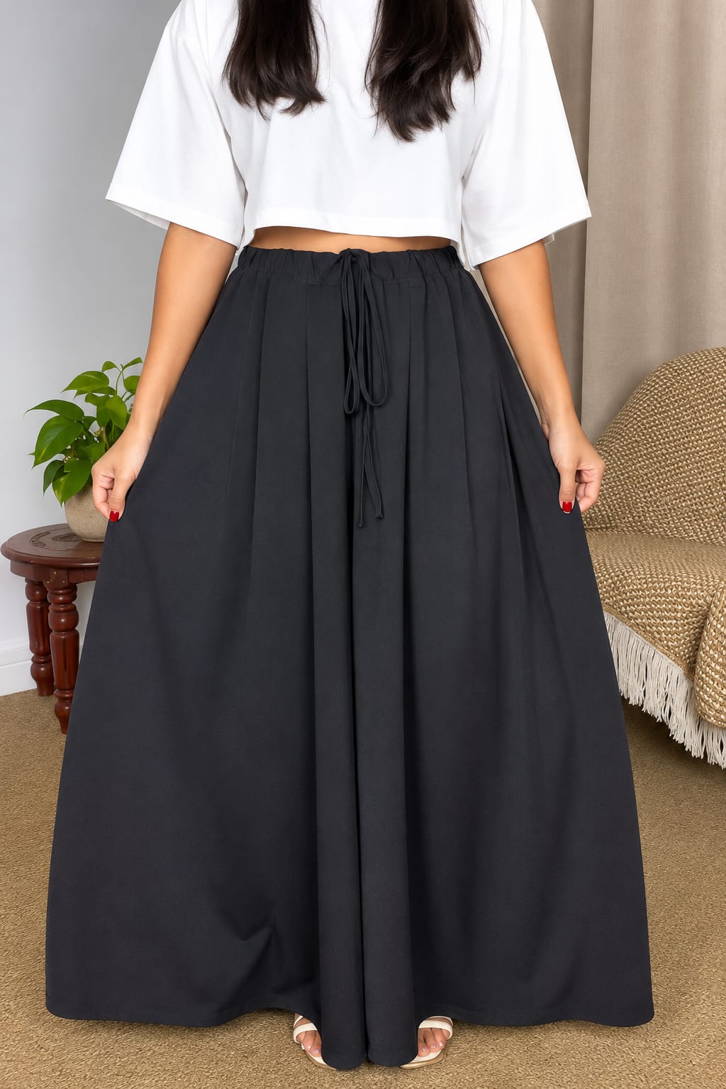CH-6136 Chakoor Royal Flow Palazzo Trouser