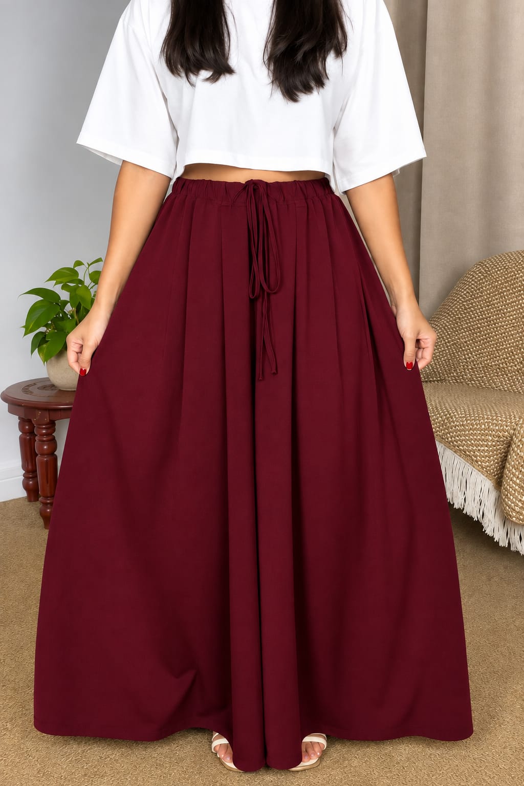 CH-6136 Chakoor Royal Flow Palazzo Trouser
