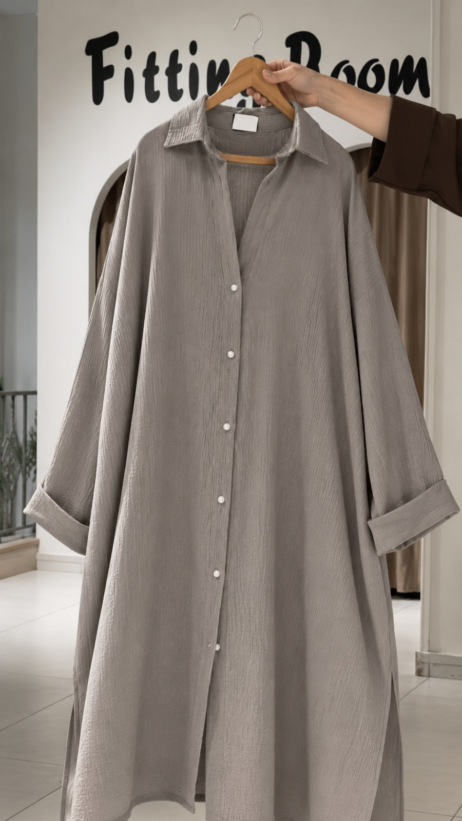 Ch 6109 Dune Drape Tunic Overseized Shirt Chakoors