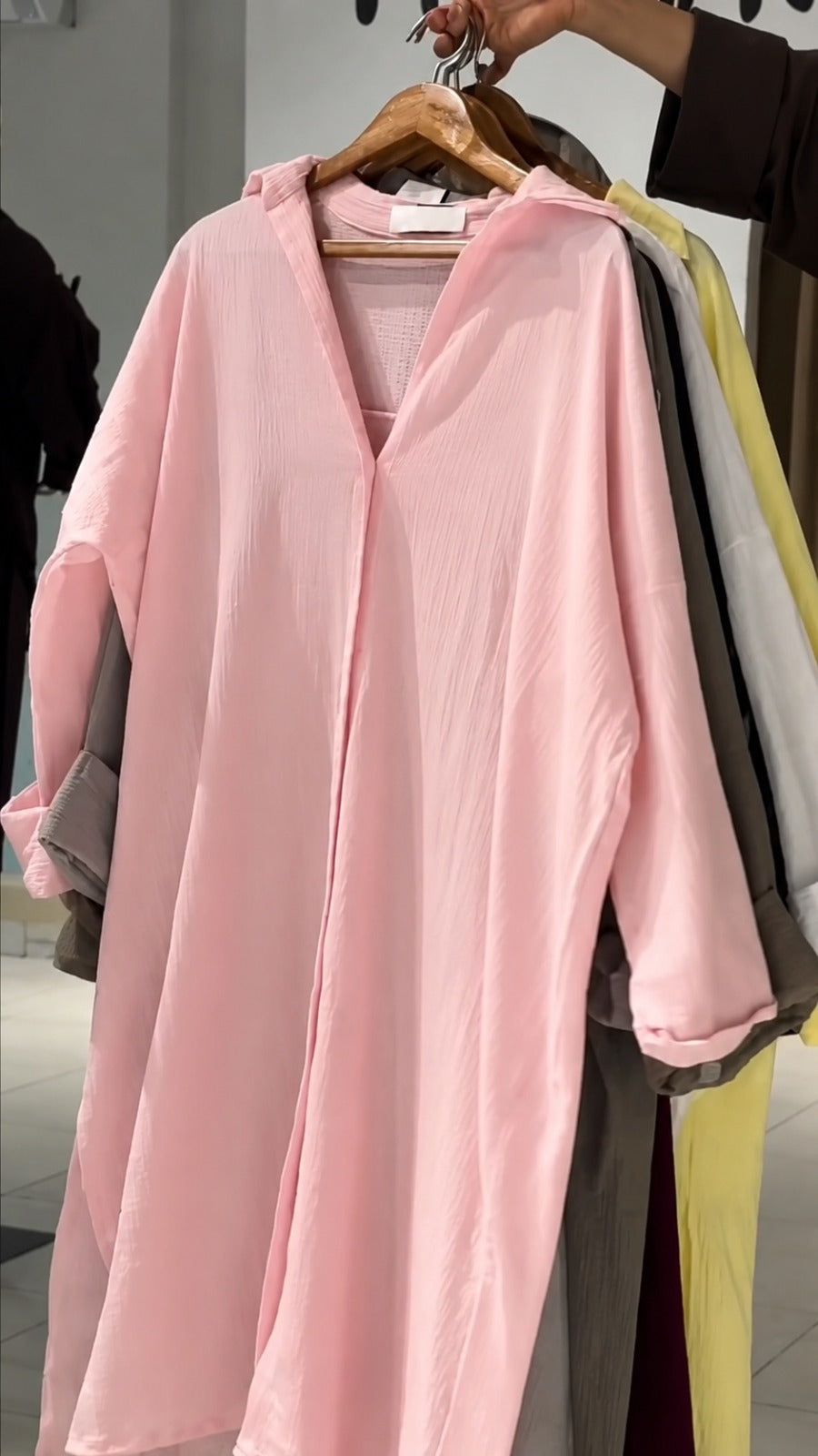 Ch 6109 Dune Drape Tunic Overseized Shirt Chakoors