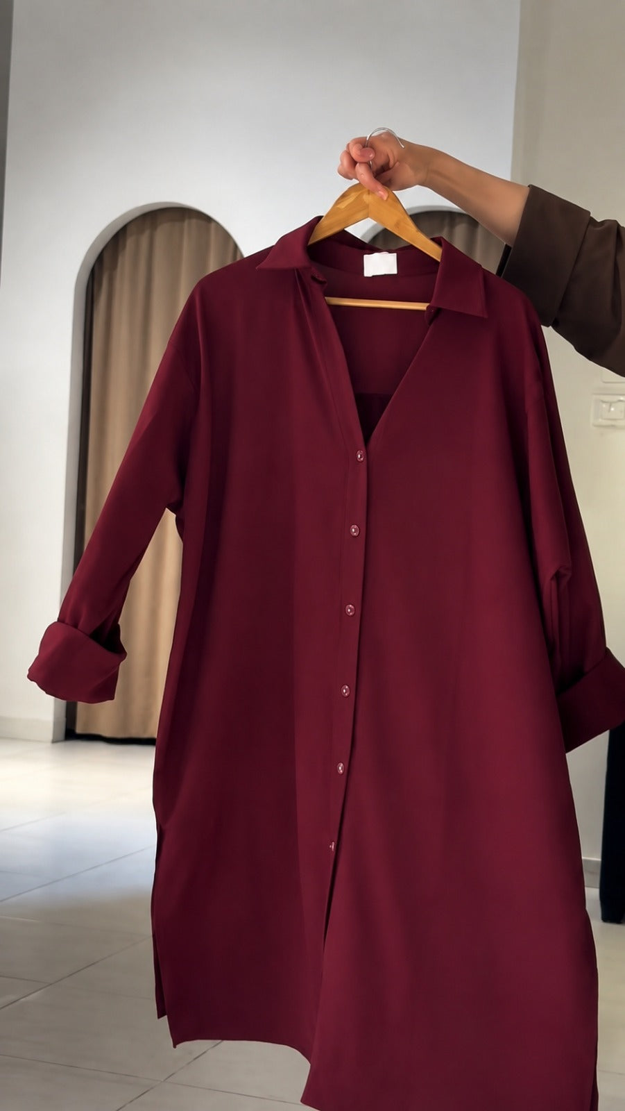 Ch 6109 Dune Drape Tunic Overseized Shirt Chakoors