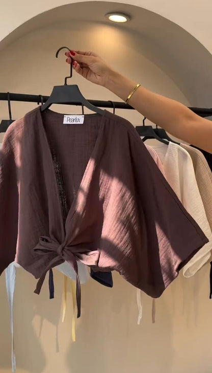 CH 6118 Blush Linen-Style Shirt Chakoors