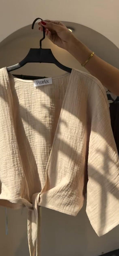 CH 6118 Blush Linen-Style Shirt Chakoors