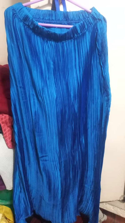 CH # 367 Chakoor's Serenade in Silk Luxe Pleated Skirt for Casual Couture (NO REFUND NO EXCHANGE)