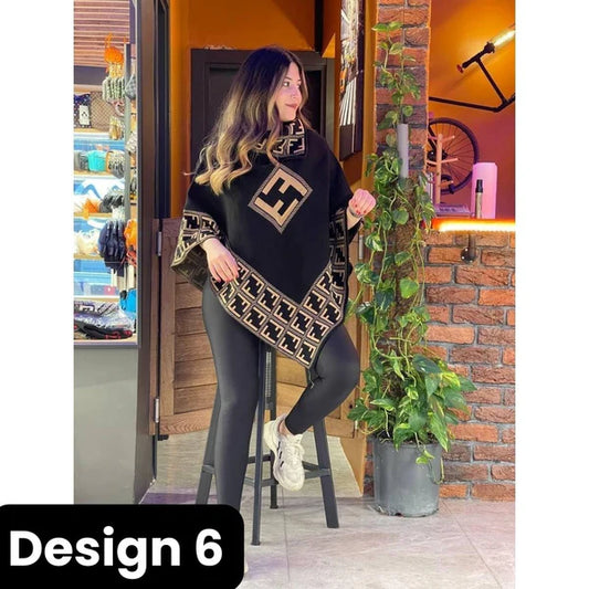 winter free fall fleece poncho