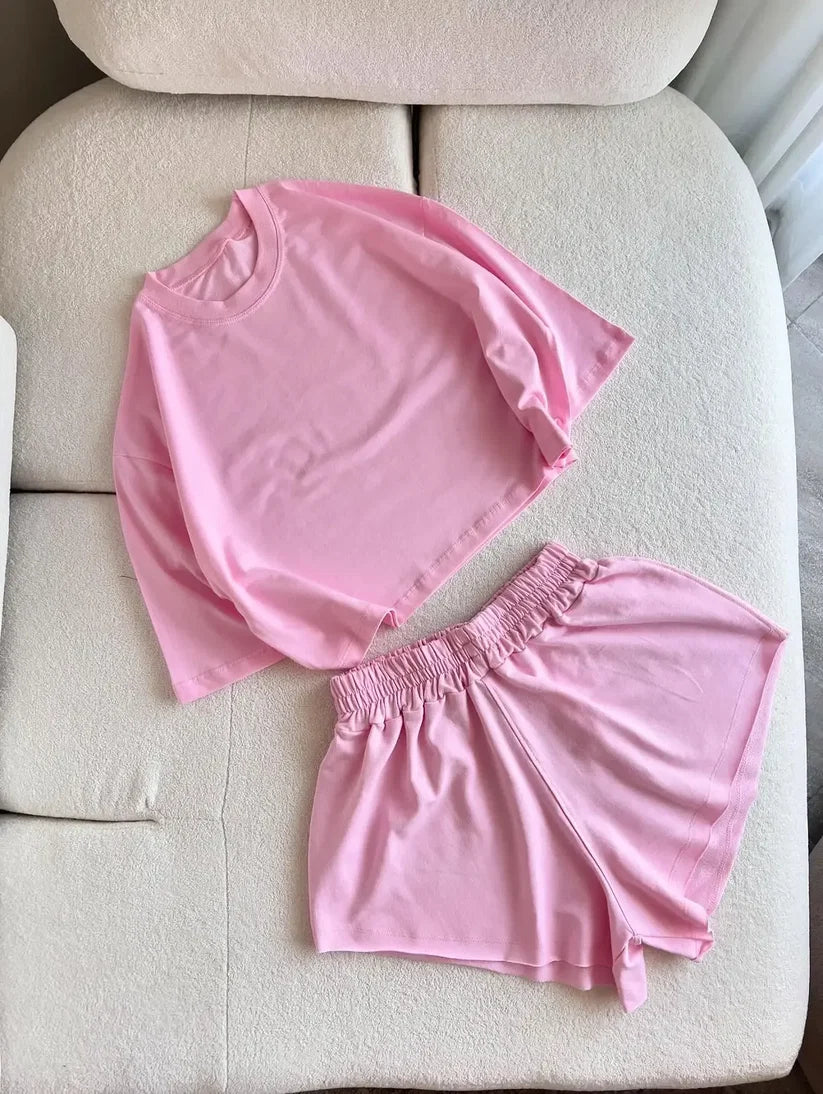 CH - 6094 - Chill Crop & Shorts Co-Ord | Chakoors