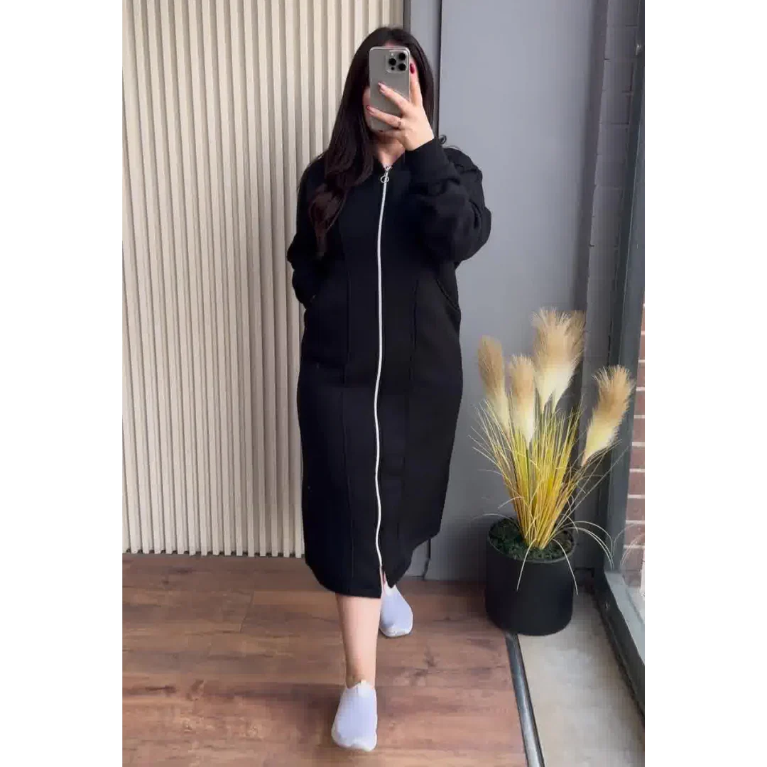 CH 480 |Chakoor| Long Zipper Fleece Hoodie