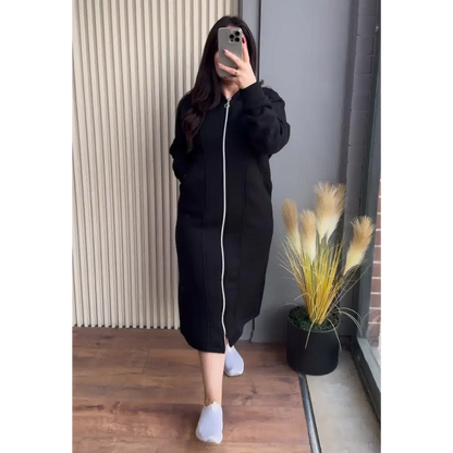 CH 480 |Chakoor| Long Zipper Fleece Hoodie