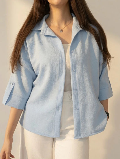 CH - 6099- Relaxed Button-Down Shirt | Chakoor