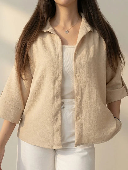 CH - 6099- Relaxed Button-Down Shirt | Chakoor