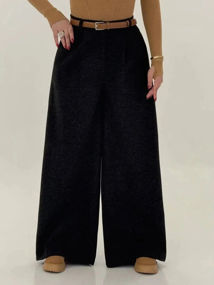 CH 595- |Chakoor| Fleece Wide-Leg Pants