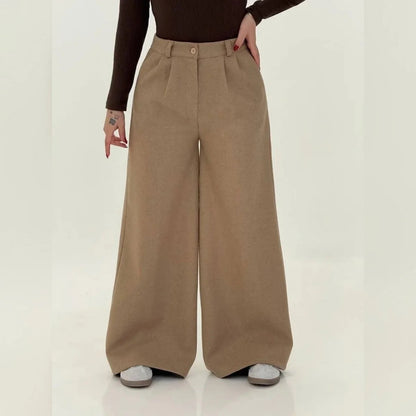 CH 595- |Chakoor| Fleece Wide-Leg Pants
