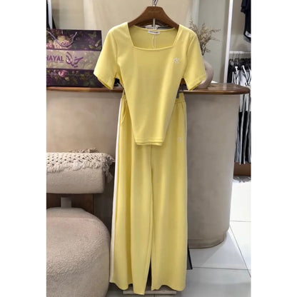 CH - 6126 - Square Nevk Co-ord Set | Chakoor