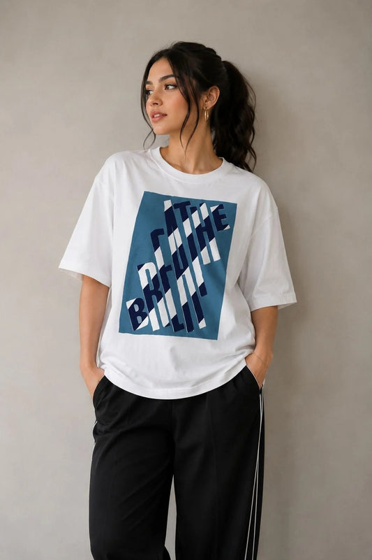 CH-6135 |CHAKOOR| Classic White T-Shirt