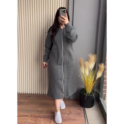 CH 480 |Chakoor| Long Zipper Fleece Hoodie