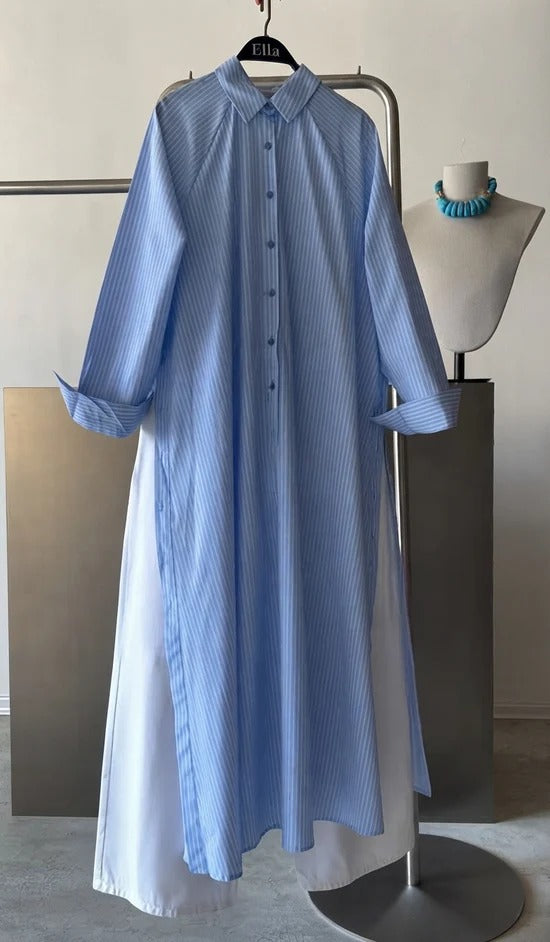 CH - 6127 - Skyline Striped Co-ord Set | Chakoor