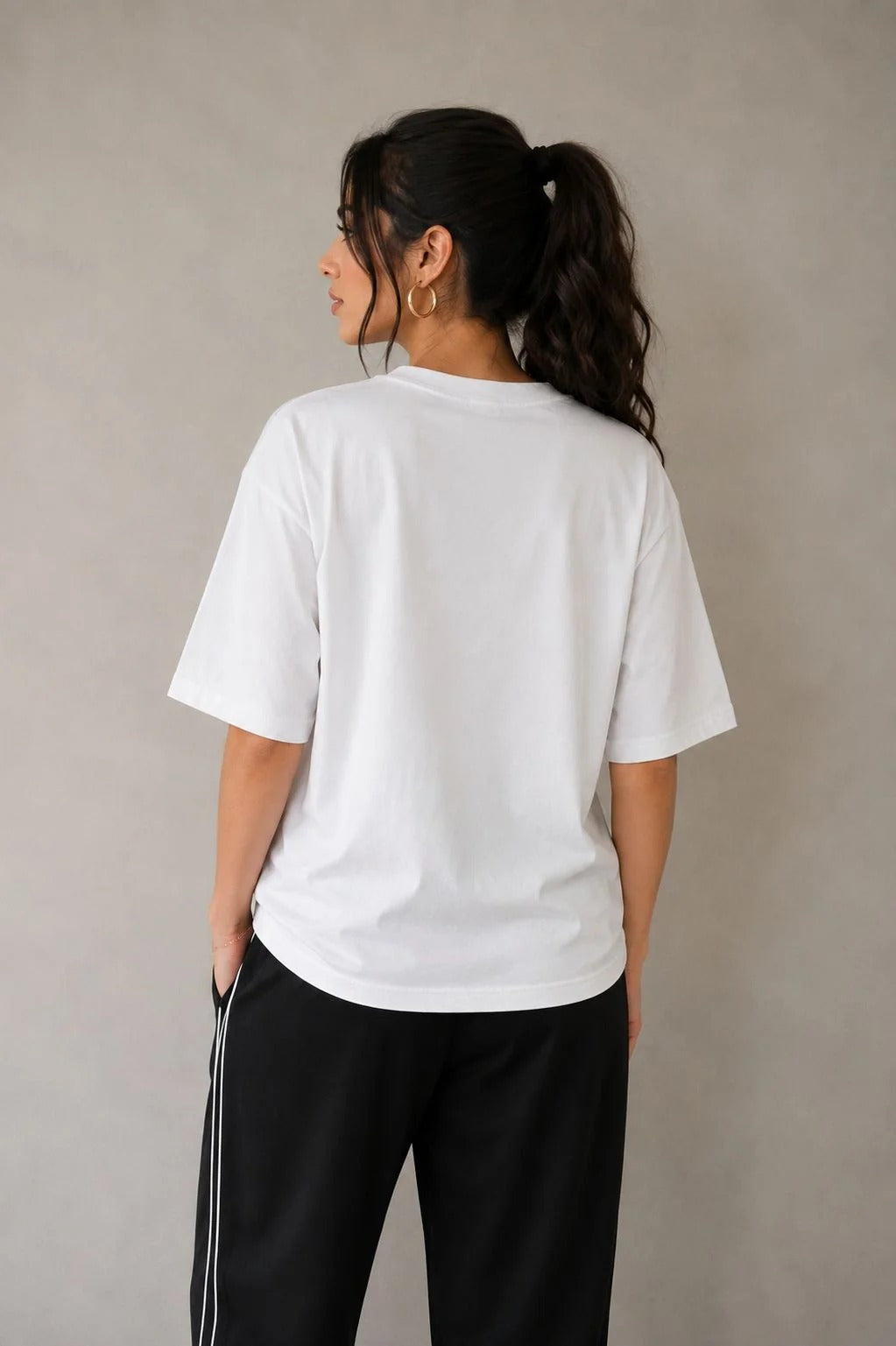 CH-6135 |CHAKOOR| Classic White T-Shirt